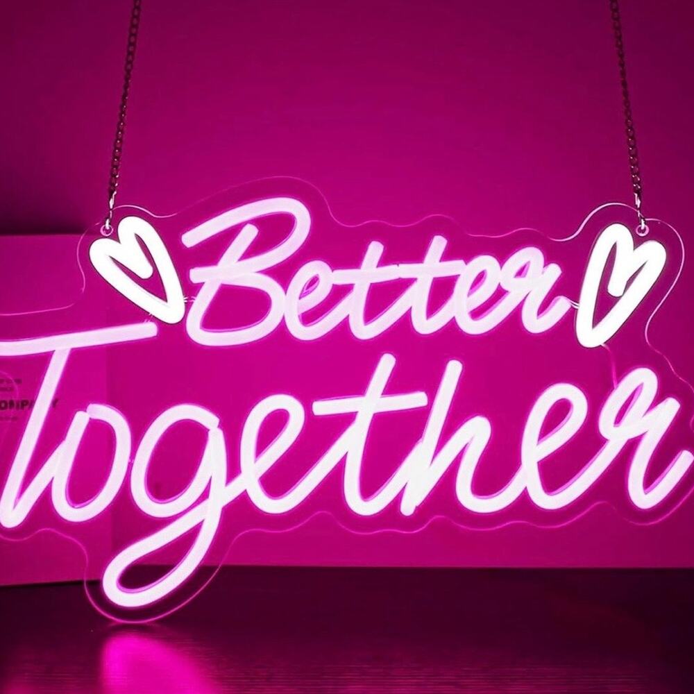 Better Together Neon Sign Night Light Room Wall Decoration